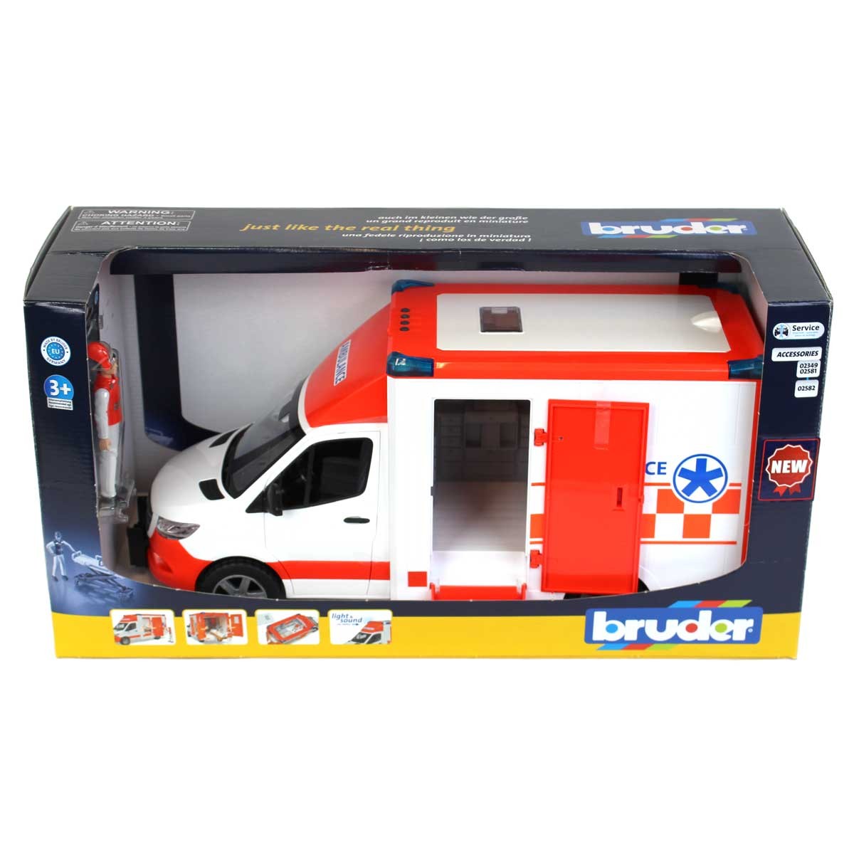 1/16 Mercedes-Benz Sprinter Ambulance with Driver by Bruder 02676