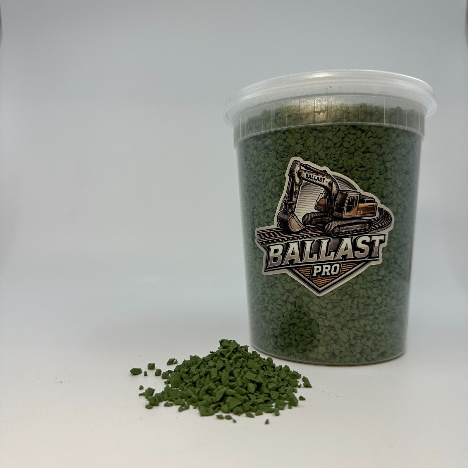 DIECAST CONSTRUCTION MODEL DIORAMA – DARK GREEN GRASS COARSE BALLAST
