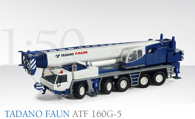 Conrad 2103 Faun ATF 160G-5 5-Axle Mobile Crane 1/50 O scale MIB