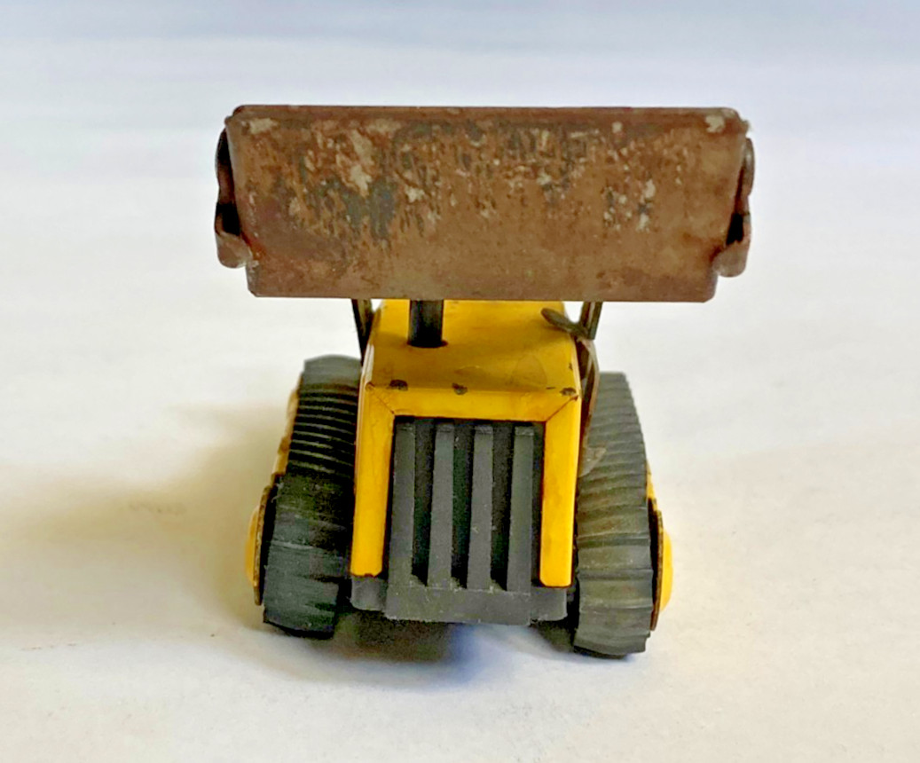 Tonka Bulldozer Yellow Pressed Steel & Rubber Tracks w Lever for Shovel – VTG