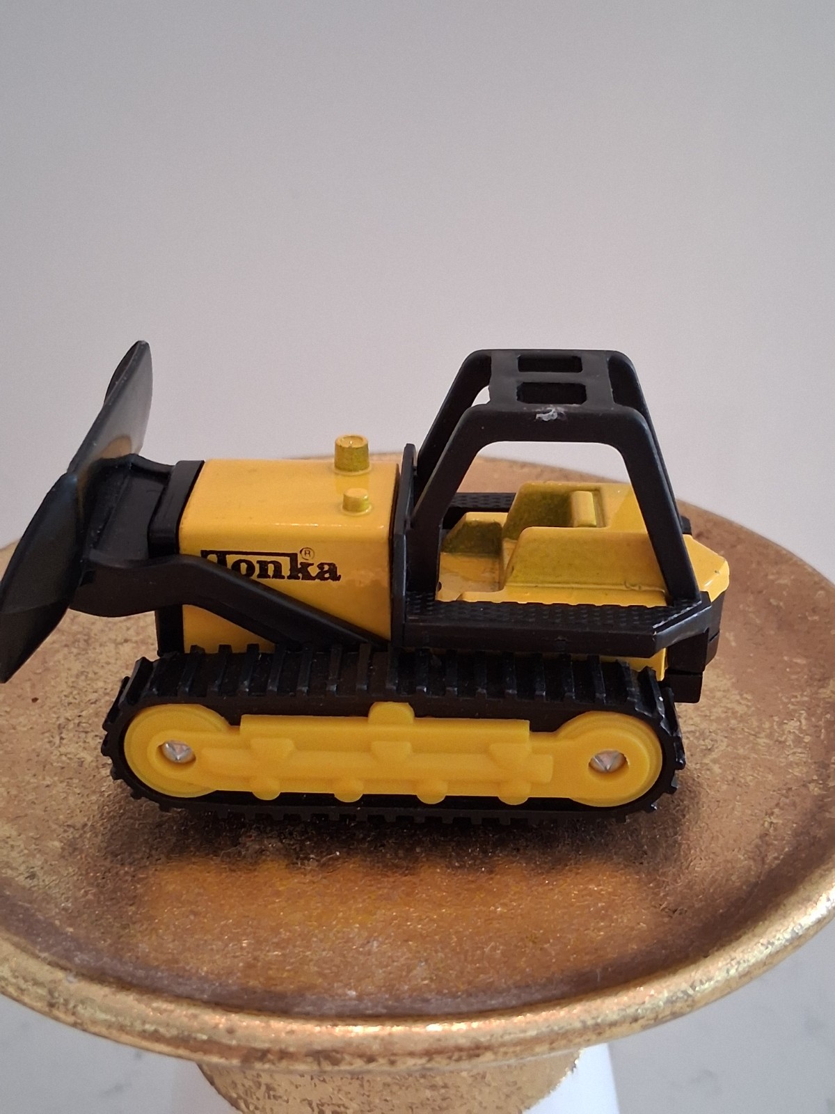 Tonka Mini Bull Dozer Vintage 1994 Yellow Die Cast Collectible Toy
