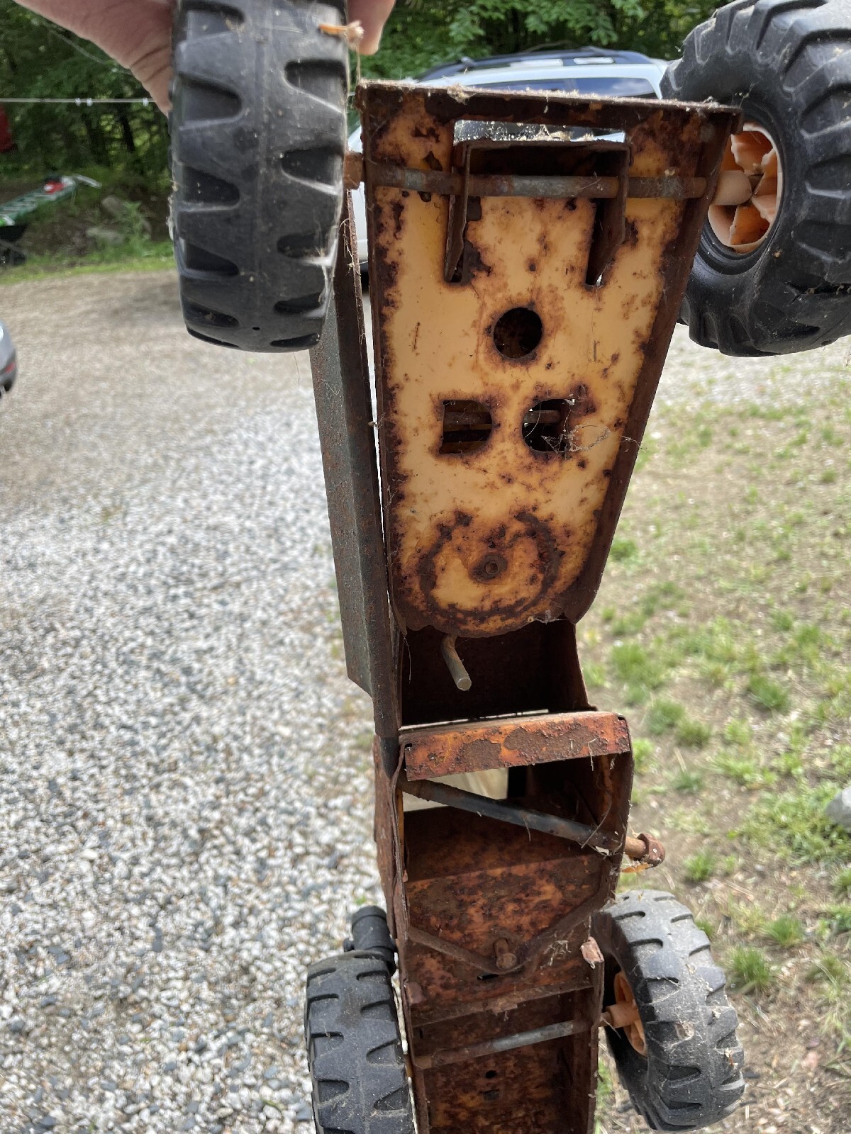 VINTAGE 1970S XMB-975 TONKA MIGHTY ROAD GRADER TOY