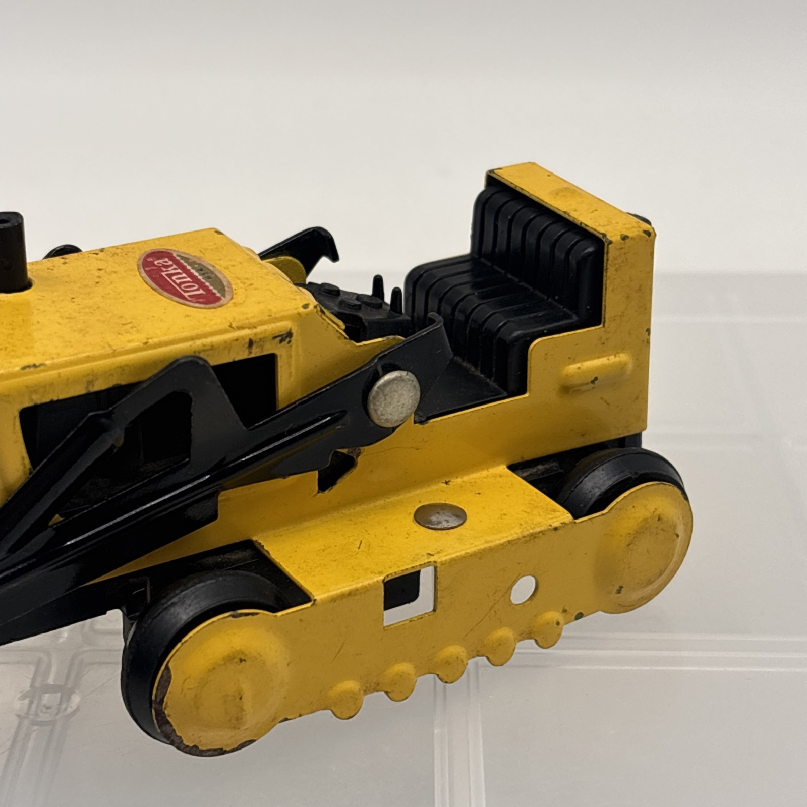 Vintage Tonka Mound Minn Bulldozer Mini Front Loader/Backhoe Yellow & Black!
