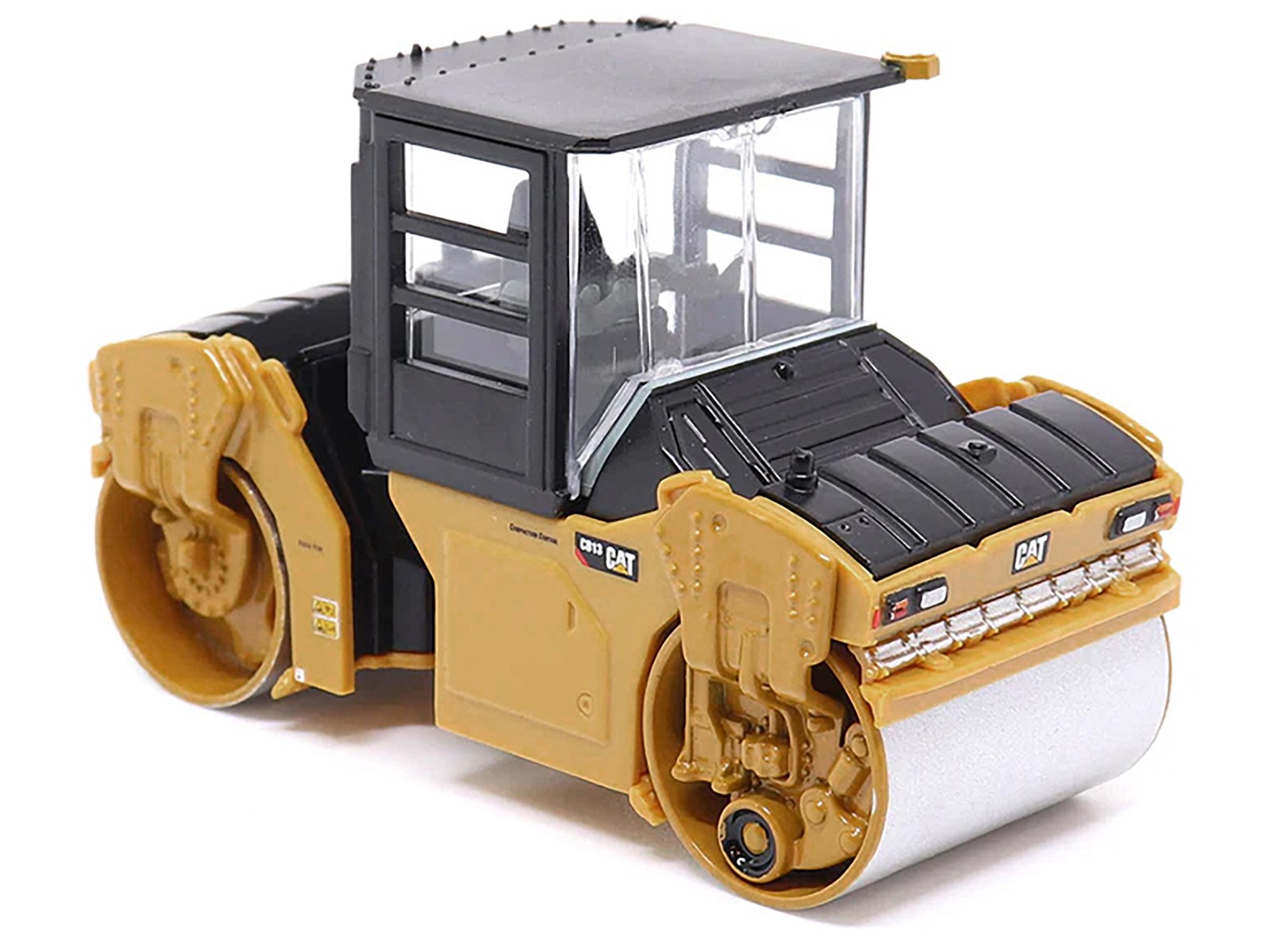 CAT Caterpillar CB 13 Tandem Vibratory Roller with Cab Yellow Black 1/64