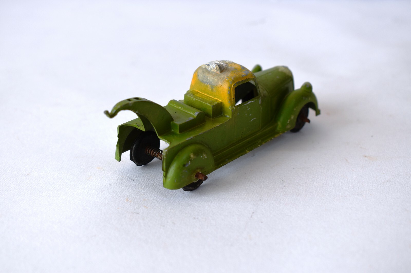 Vintage Toby Toy Breakdown Truck Metal Masters Diecast Truck England Green “F10