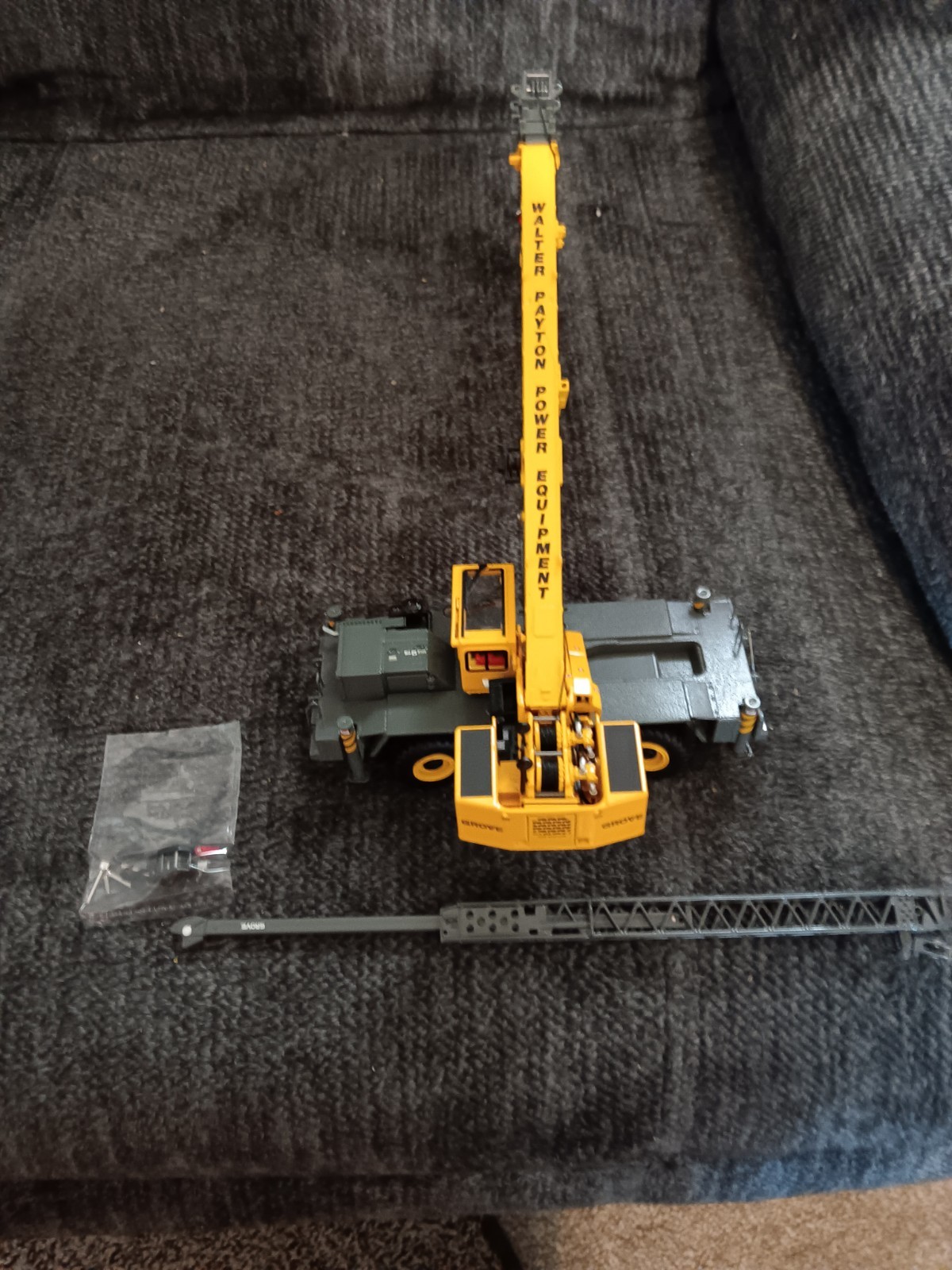 WPPE”Walter Payton Power Equip.”Grove Manitowoc 1/50 Scale Die-Cast Crane,,RARE