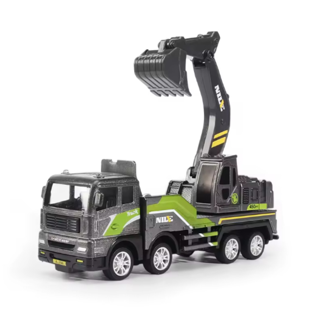 Excavator Truck Model Toy – Construction Vehicle with Arm & Bucket Collectible