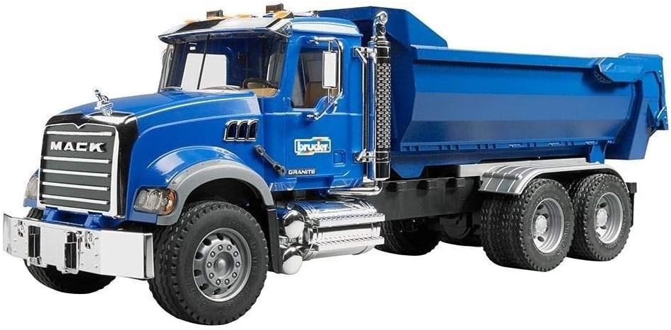 Mack Granite Halfpipe Dump Truck 1:16 Scale 02823 Tailgate Folding Mirrors