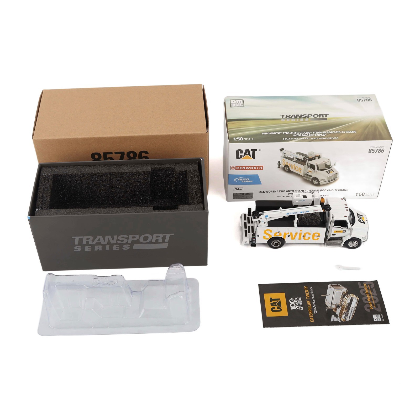 CAT Kenworth T380 Auto-Crane Titan 85 Body 1:50 Scale – Diecast Masters 85786