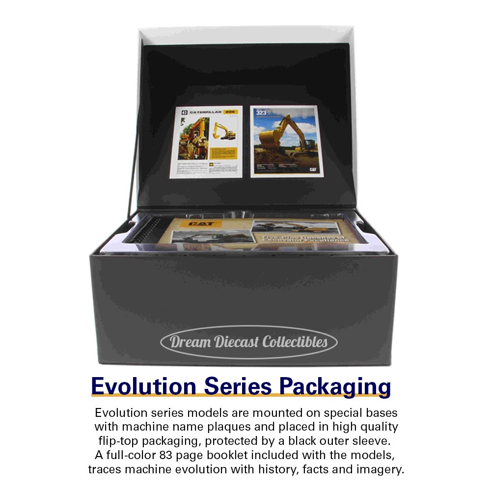 ⭐ 1:50 CAT 225 (1974-1987) & 323 (CURRENT) EVOLUTION DIECAST MASTERS 85715⭐