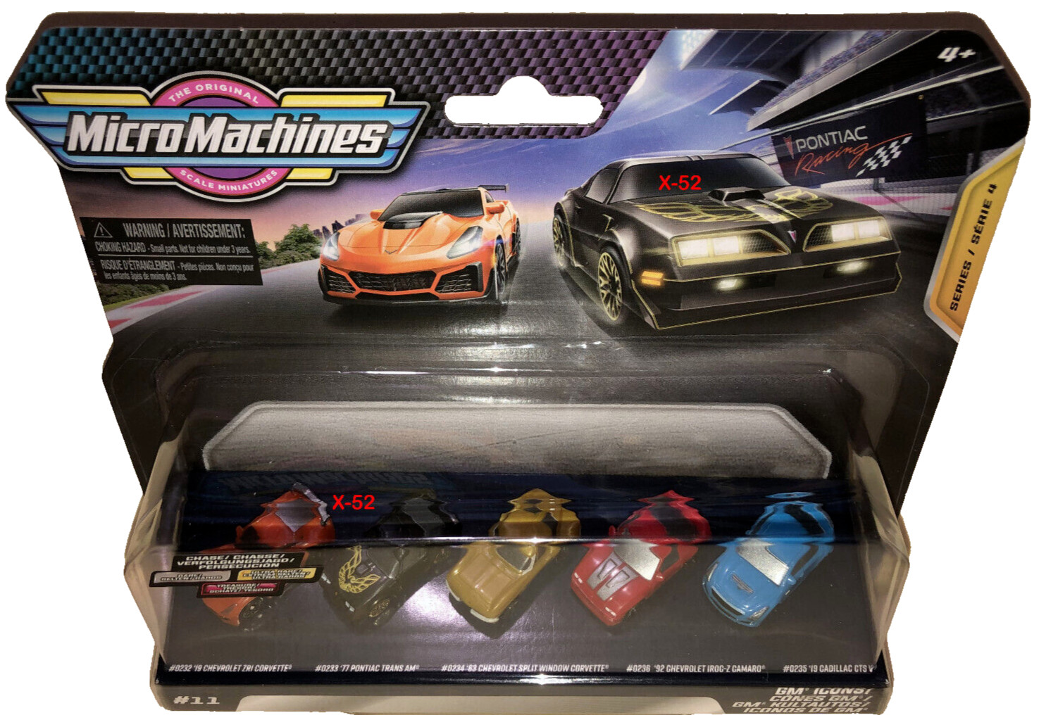 Micro Machines GM Icons 5 pack Series 4 No 11 trans am corvette camaro cadillac