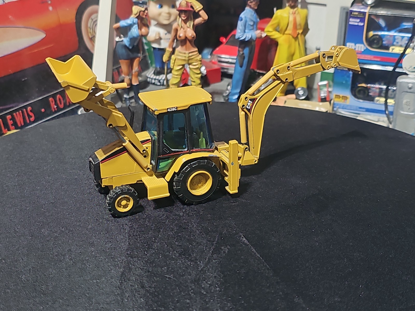 VINTAGE RARE NZG JB503 Modelle 1:50 Scale Caterpillar 416C Backhoe Loader