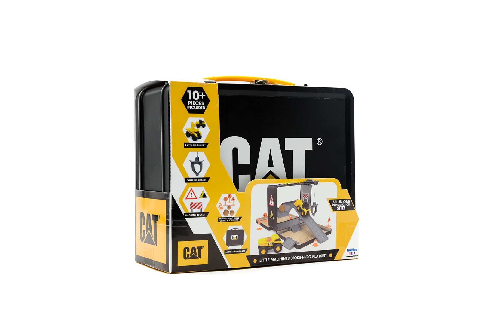 CAT Little Machines Store N Go Playset with Vehicles and Construction Accesso…