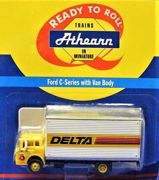 Athearn 2749 Ford C-Series Delivery Truck w/Van Body – DELTA – 1/87 Die-cast MIB