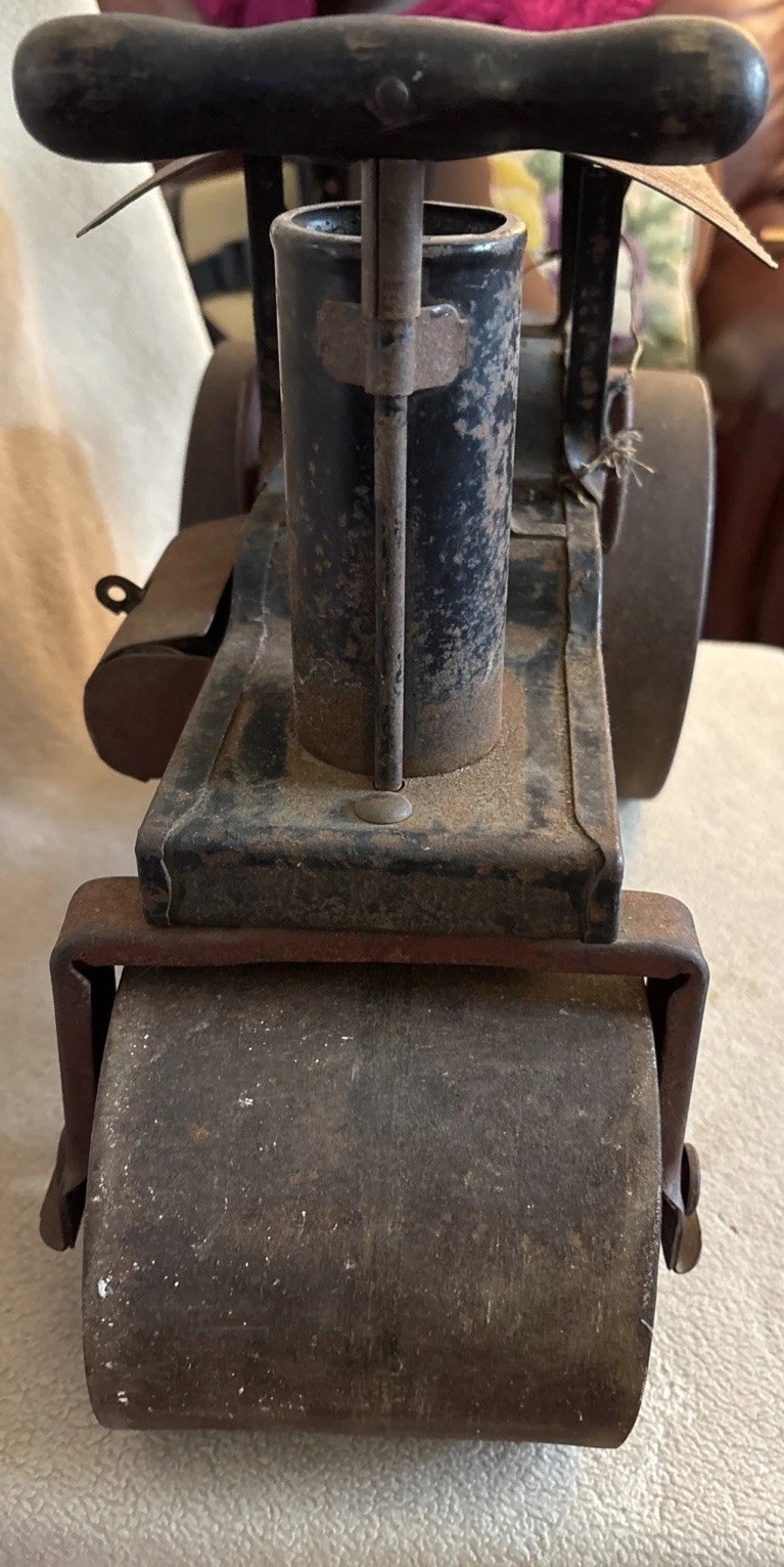 Antique Keystone Steam Roller 60 Ride On Toy Pressed Steel