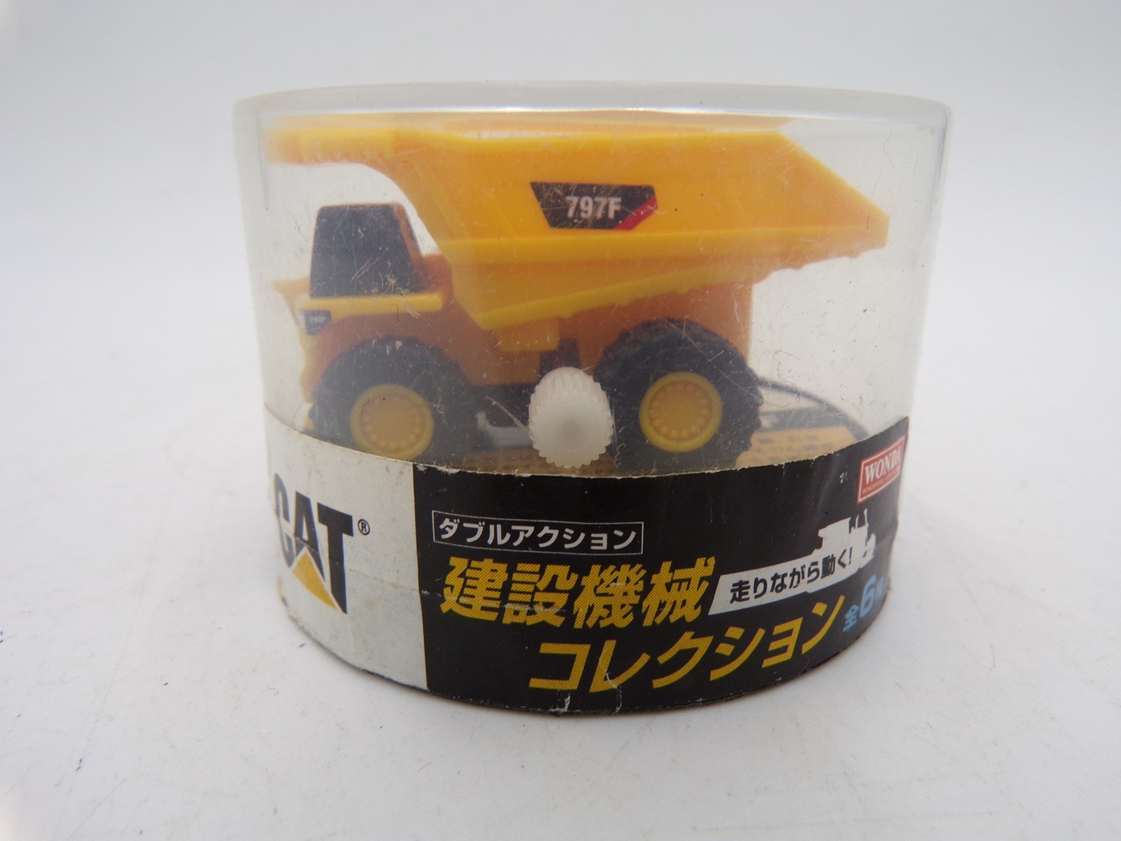 Japan Exclusive Wonda Caterpillar Wind Up Mini Dump Truck MISB