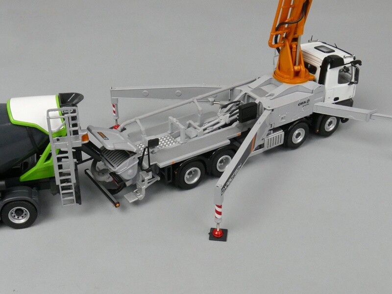 1:50 NZG CIFA90 K47H Truck AROCS8X4 Pump Truck Construct Machine Diecast Model
