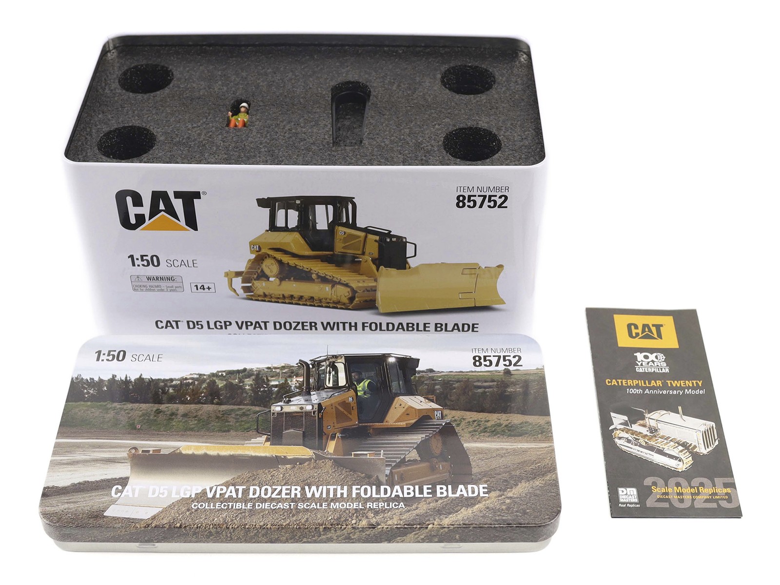 CAT Caterpillar D5 LGP Track Type Dozer Yellow Series 1/50 High Line