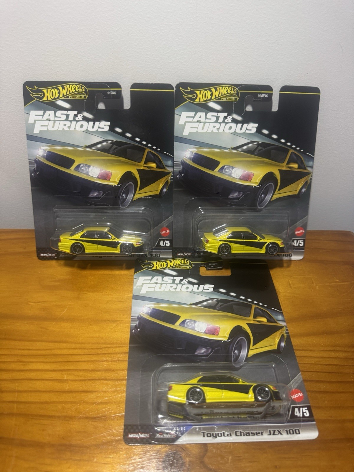 Hot Wheels Premium Fast and Furious Toyota Chaser JZX 100 Diecast Vehicle Lot X3