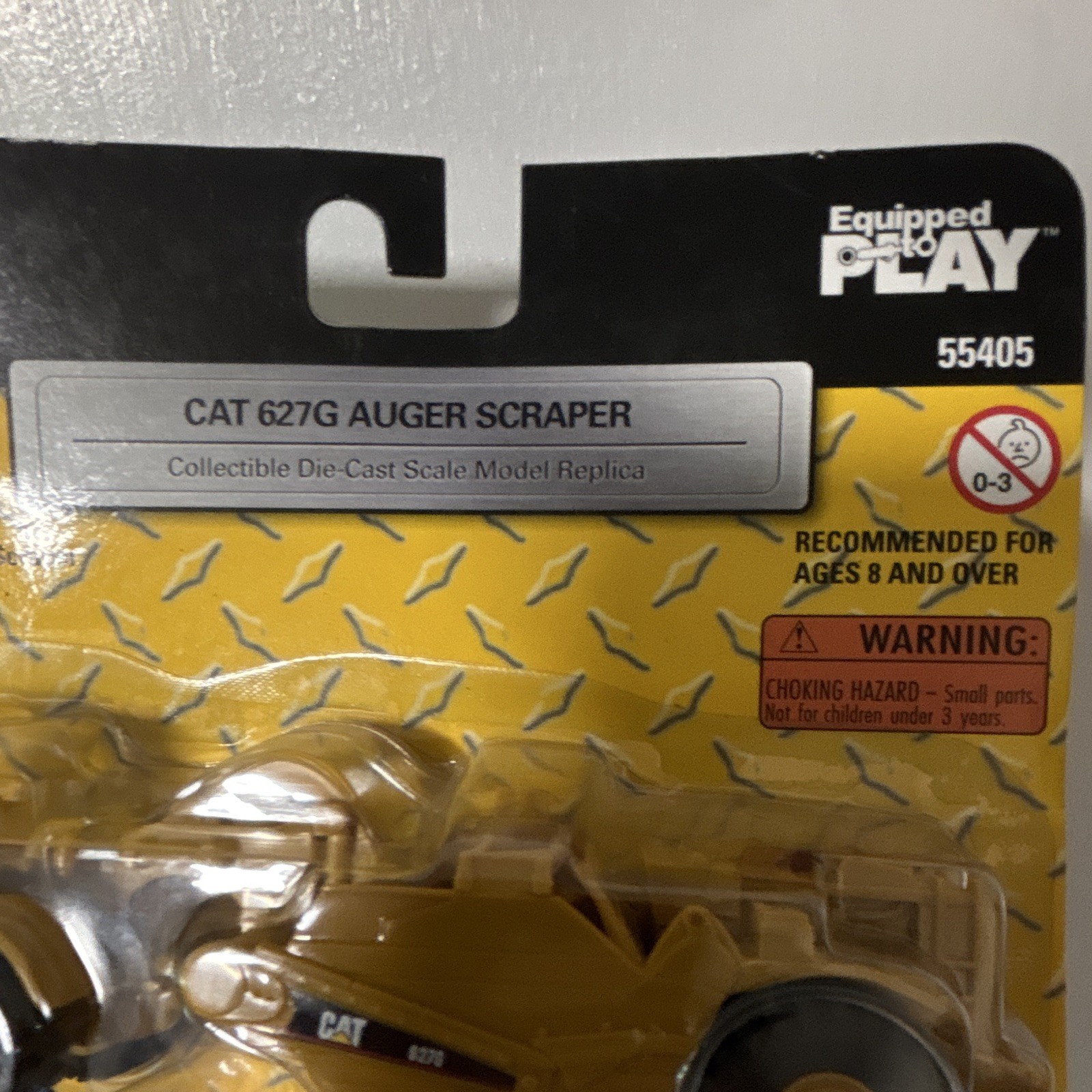 Norscot CAT 627G Auger Scraper 1:87 Diecast Metal Yellow/Black 55405