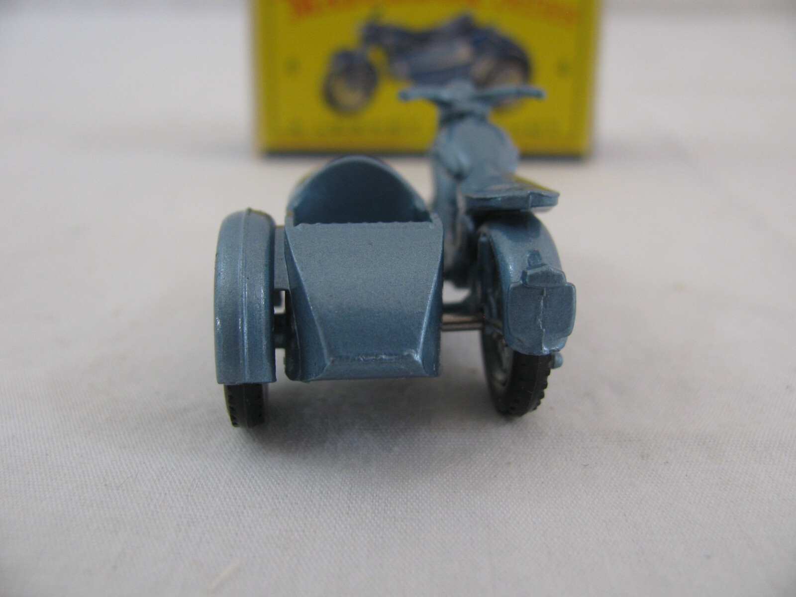 Vintage Lesney Matchbox Diecast Triumph T110 Motorcycle w/ Sidecar #4 New!