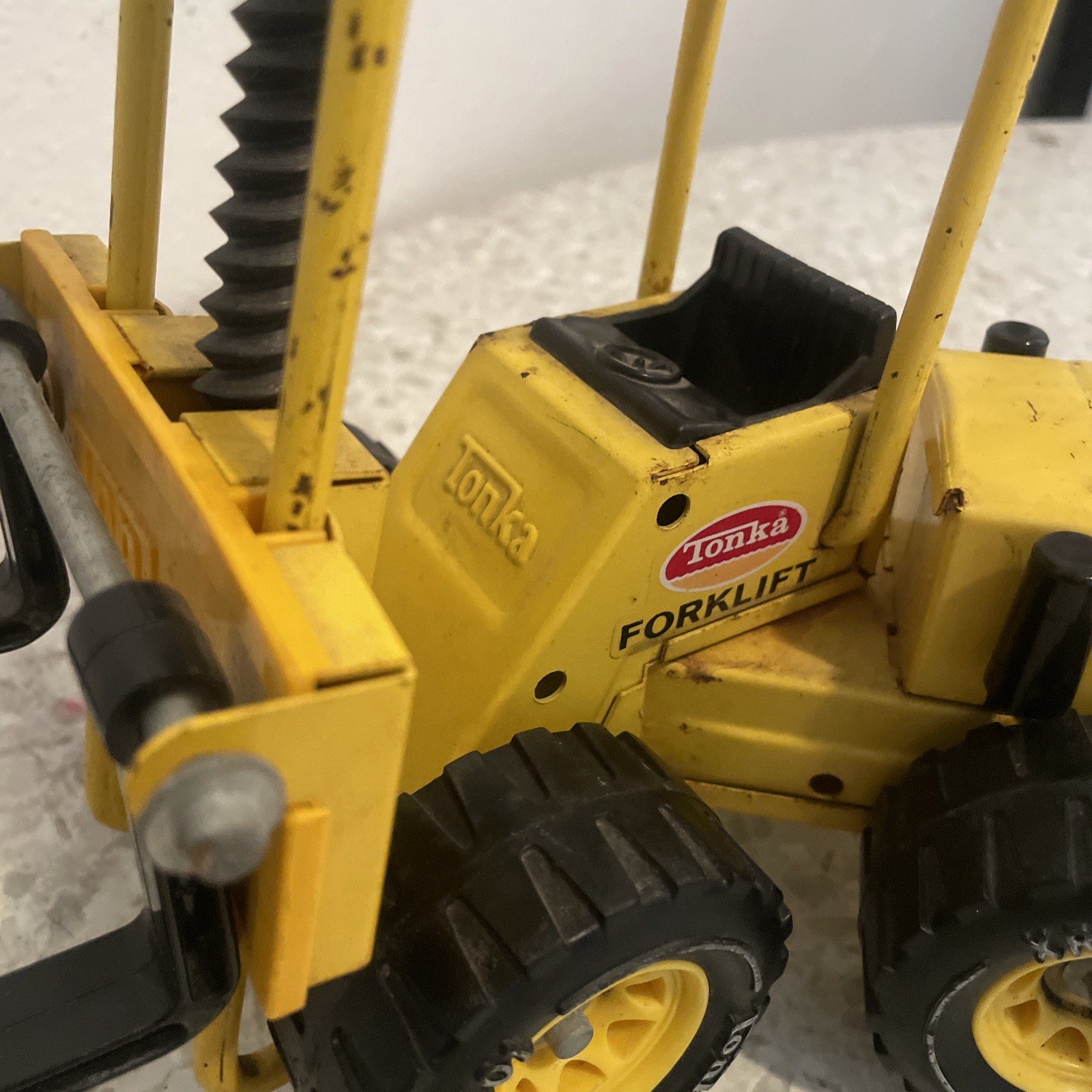 Tonka Forklift Truck # 52900 • XR-101 • Pressed Steel Metal Toy • 1970s Vintage