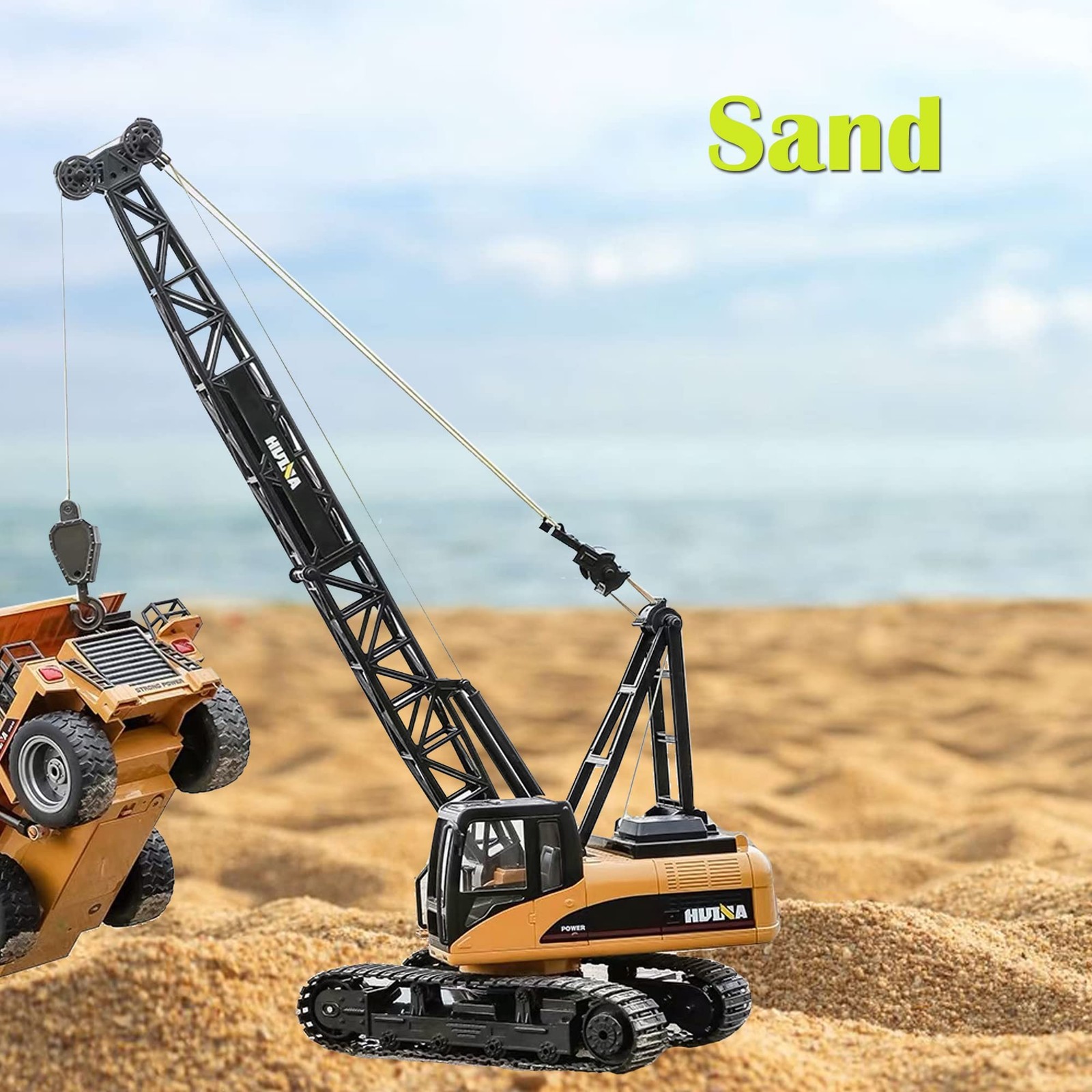1/50 Heavy Duty Construction Metal Crawler Crane, Truck Crane Vehicle Toys fo…