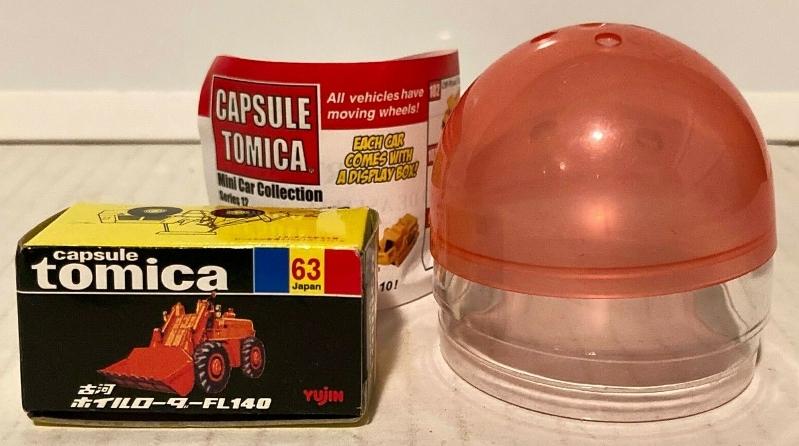 Construction Wheel Loader Capsule Tomica Mini Car Collection Vending 2″ Capsule