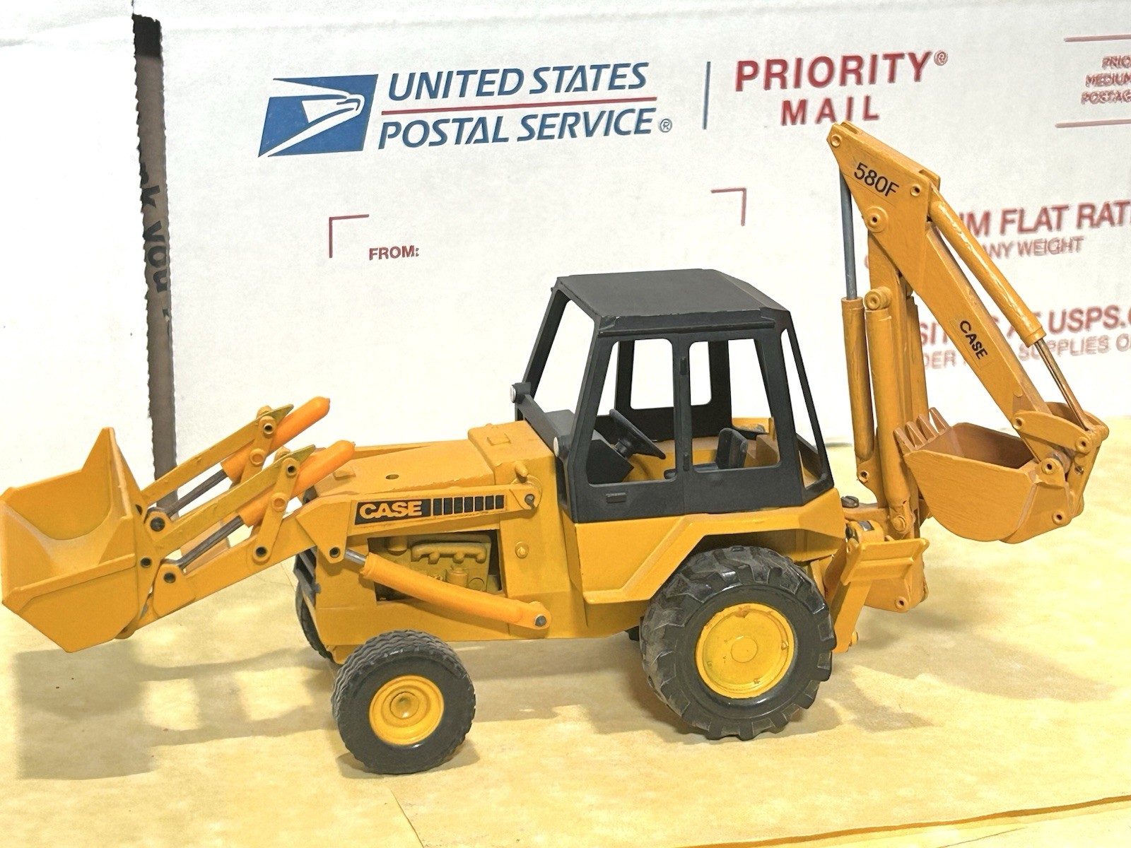 Conrad 1/35 Case 580F Construction King Loader-Backhoe w/Original Box!