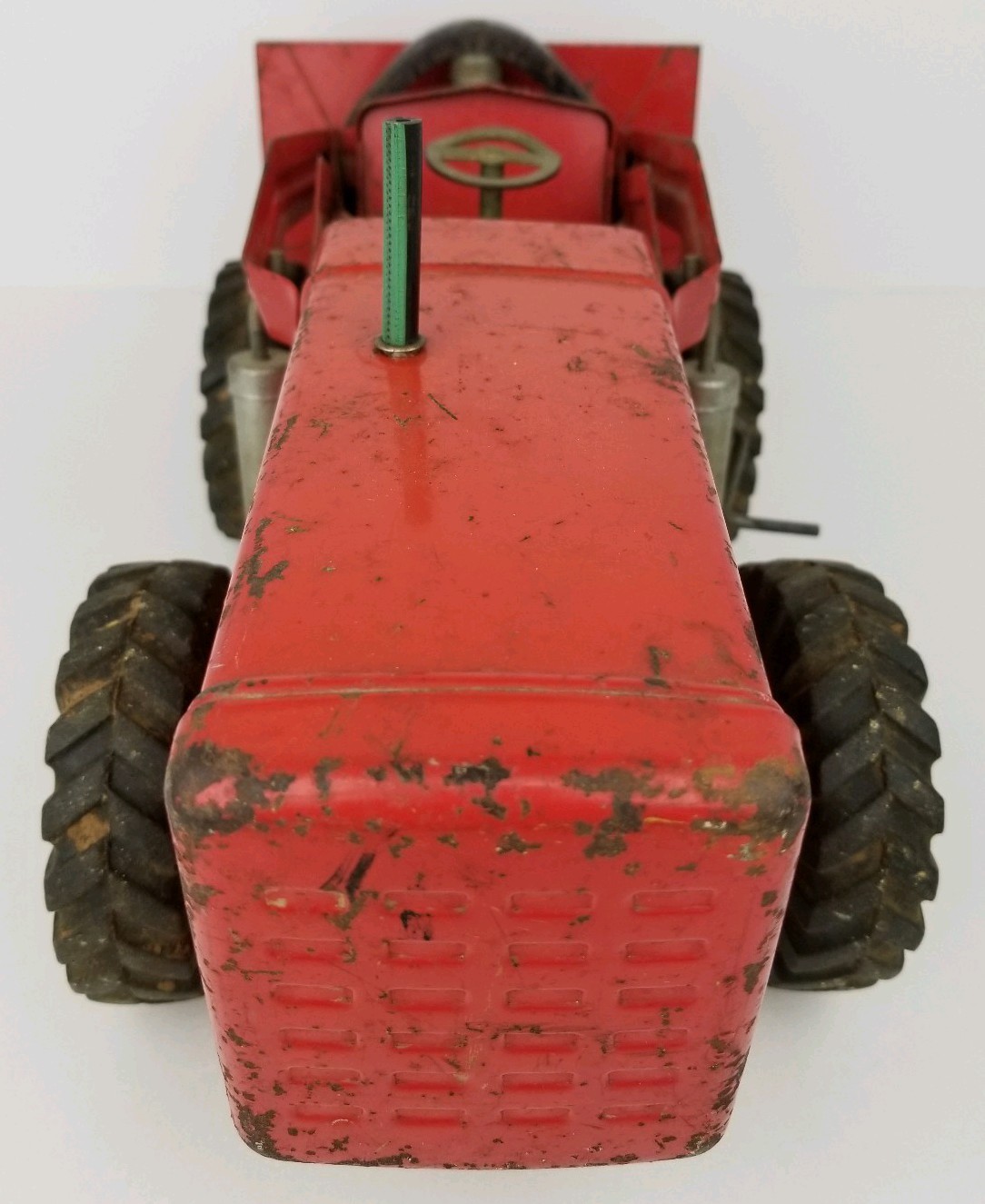 Vintage Nylint Red Pressed Steel Hough Payloader Front End Loader Tractor Toy