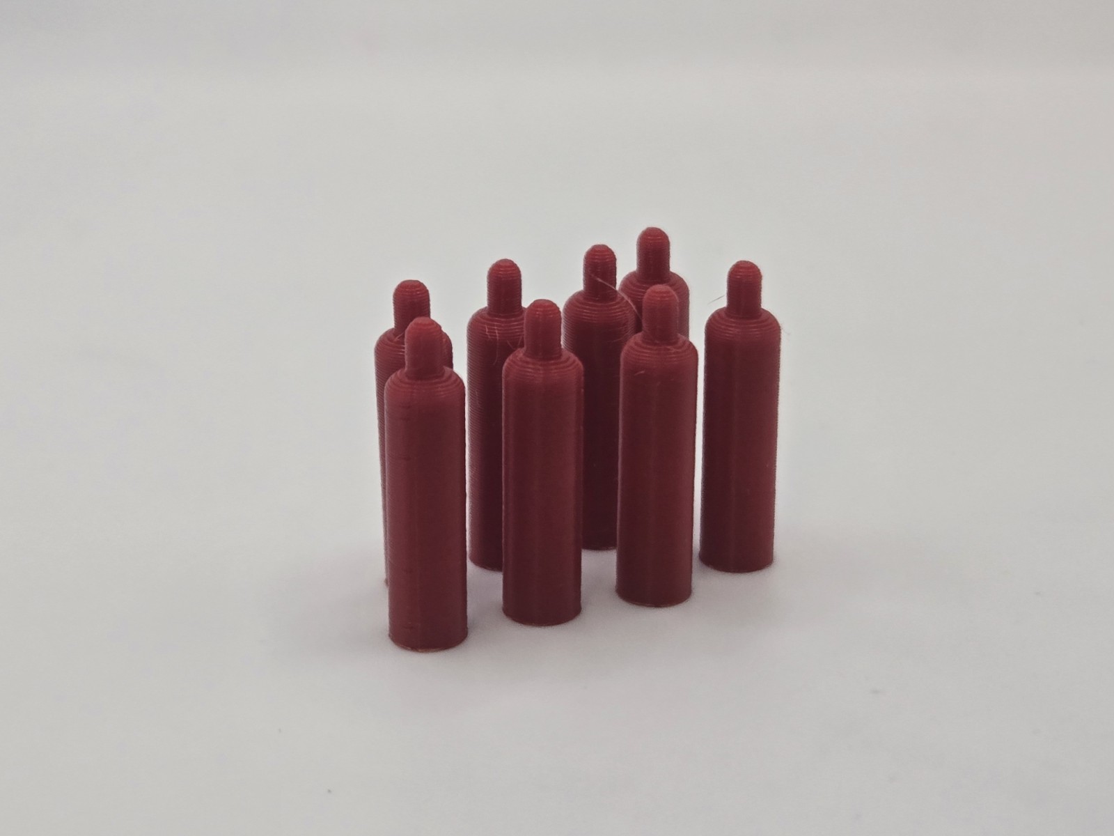 1/50 Scale Acetylene Welding Gas Tanks in Red *8 Pack*