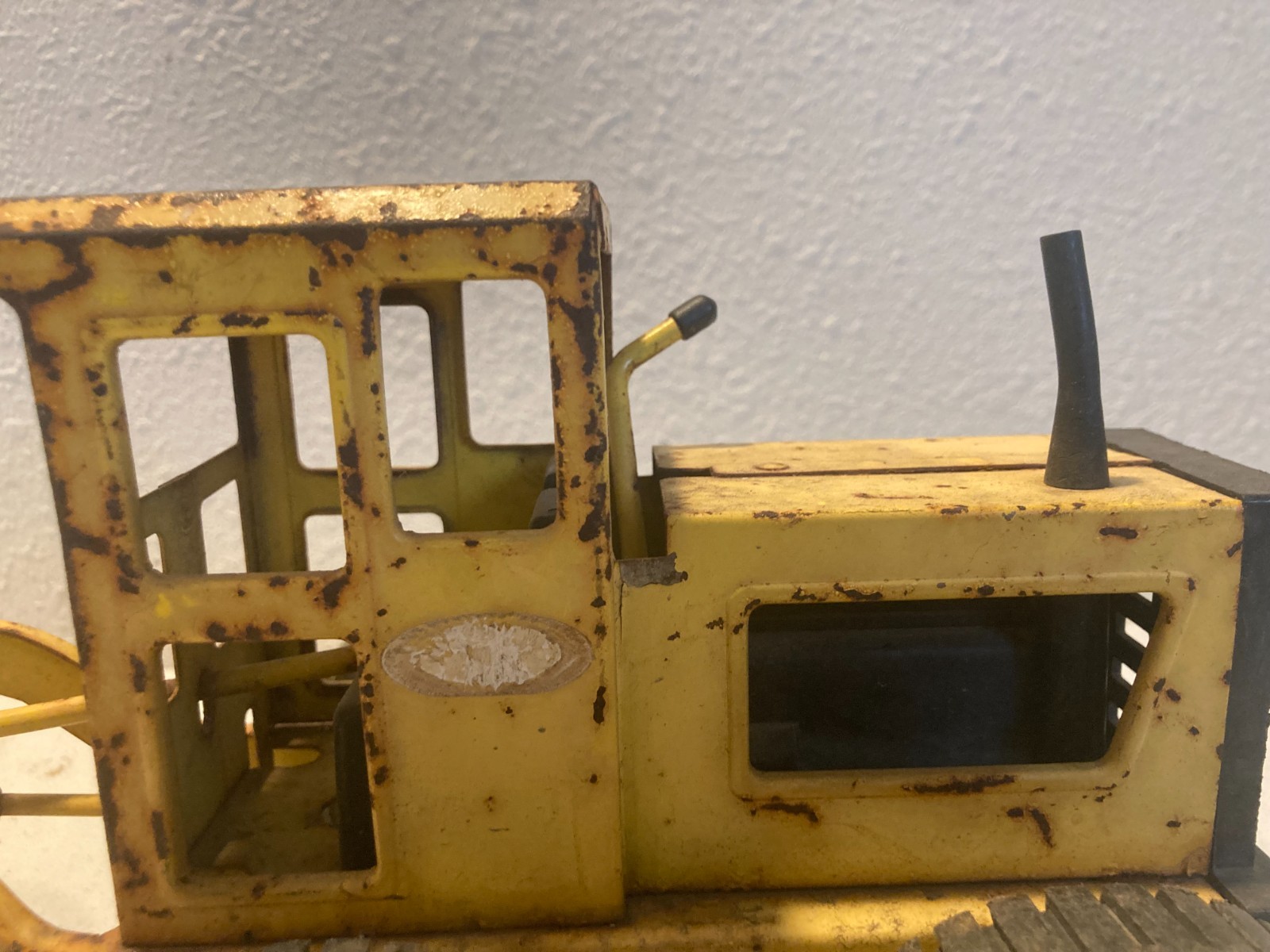 Lot of 2 Tonka MR-970 Road Grader & Bulldozer Crawler Tractor 1970s