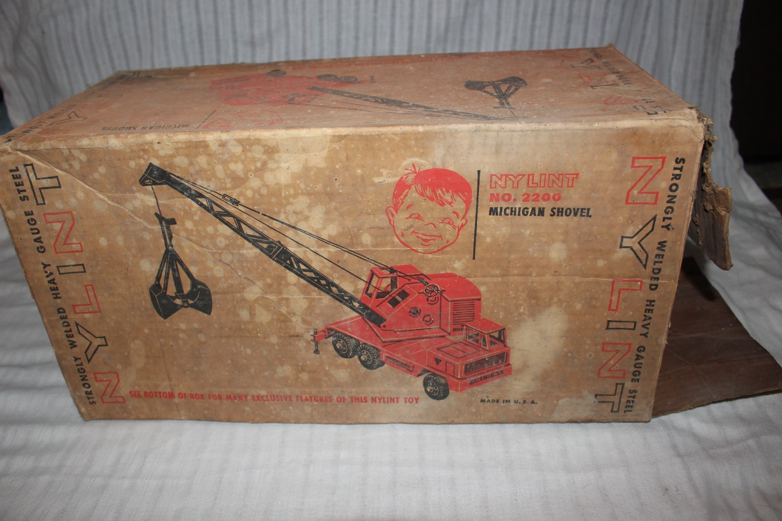 Vintage Nylint Michigan Shovel Crane No. 2200 Box – BOX ONLY