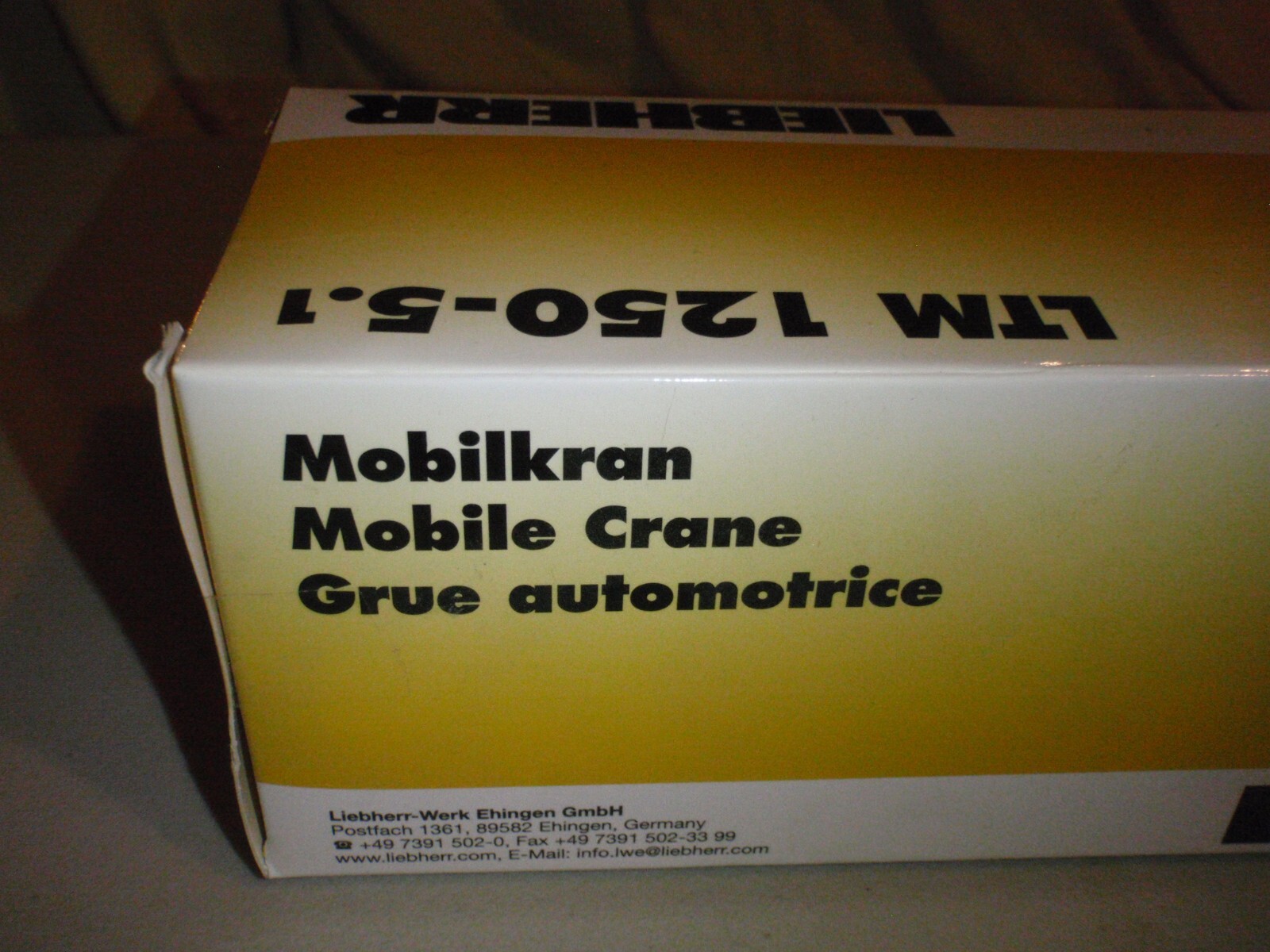 1/87 Liebherr LTM 1250-5.1 Mobilkran Mobile Crane Die Cast Complete