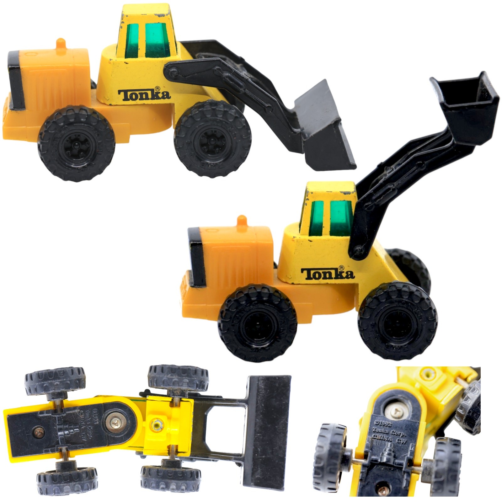 Toy Tonka Diecast Construction Trucks 1/64 Vintage 1990s [Lot of 5]