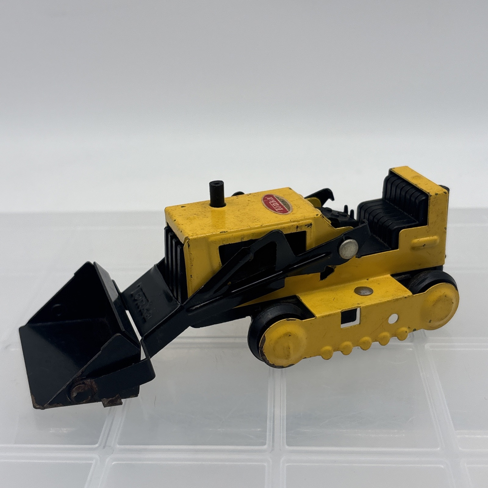 Vintage Tonka Mound Minn Bulldozer Mini Front Loader/Backhoe Yellow & Black!