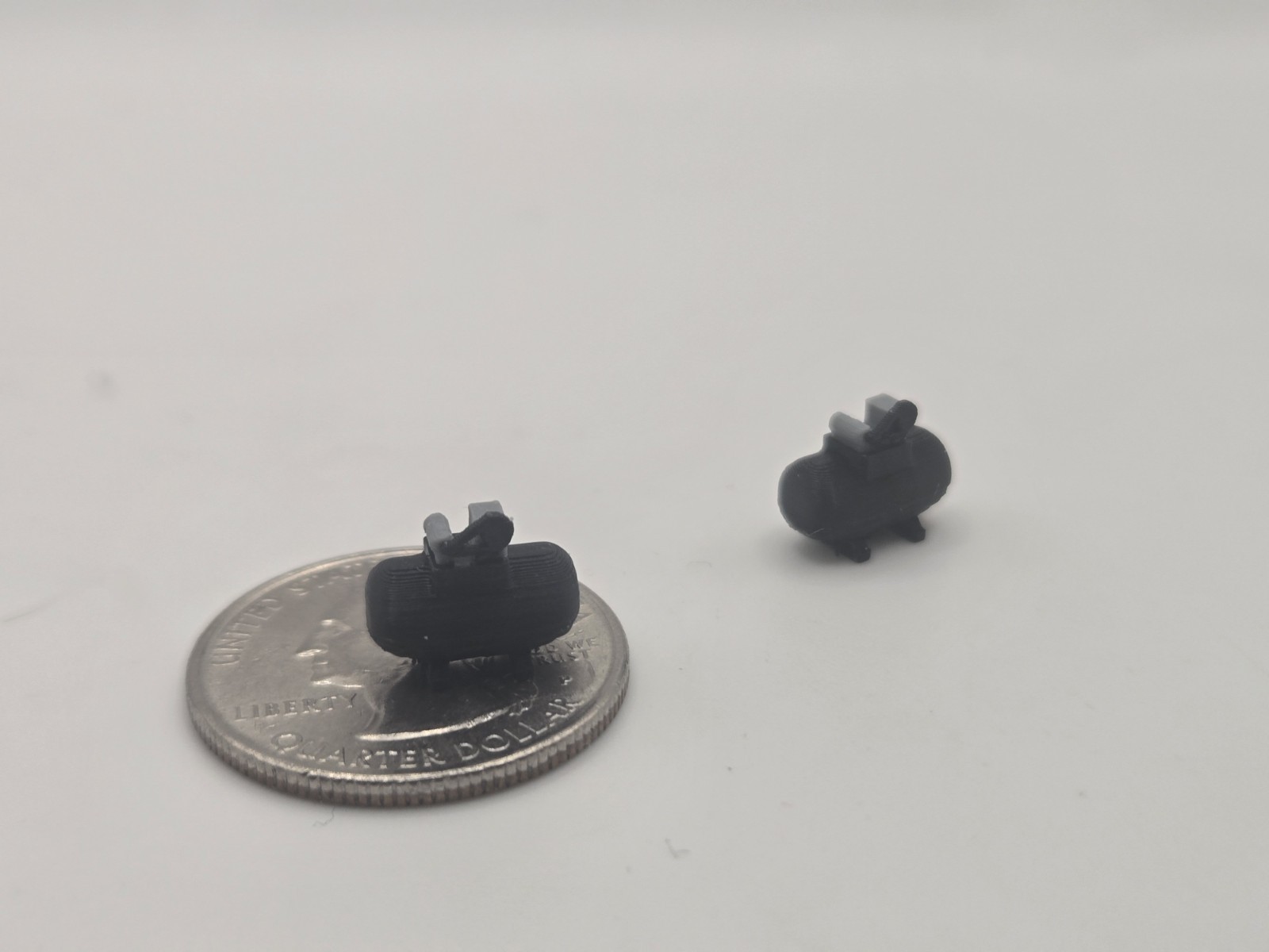 1/87 Scale Small Shop Compressor *2 Pack* in Black