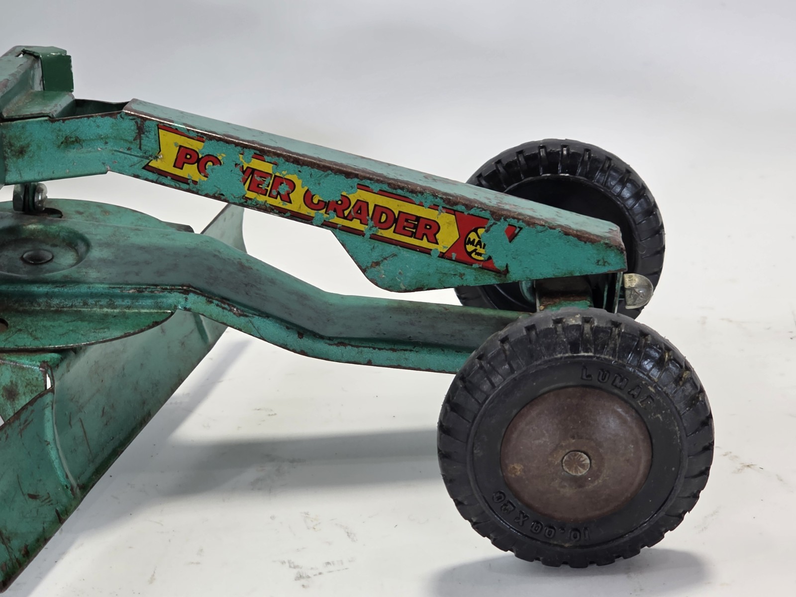 Vintage 1950’s Marx, Power Grader, Steel Toy, Good Condition, Green