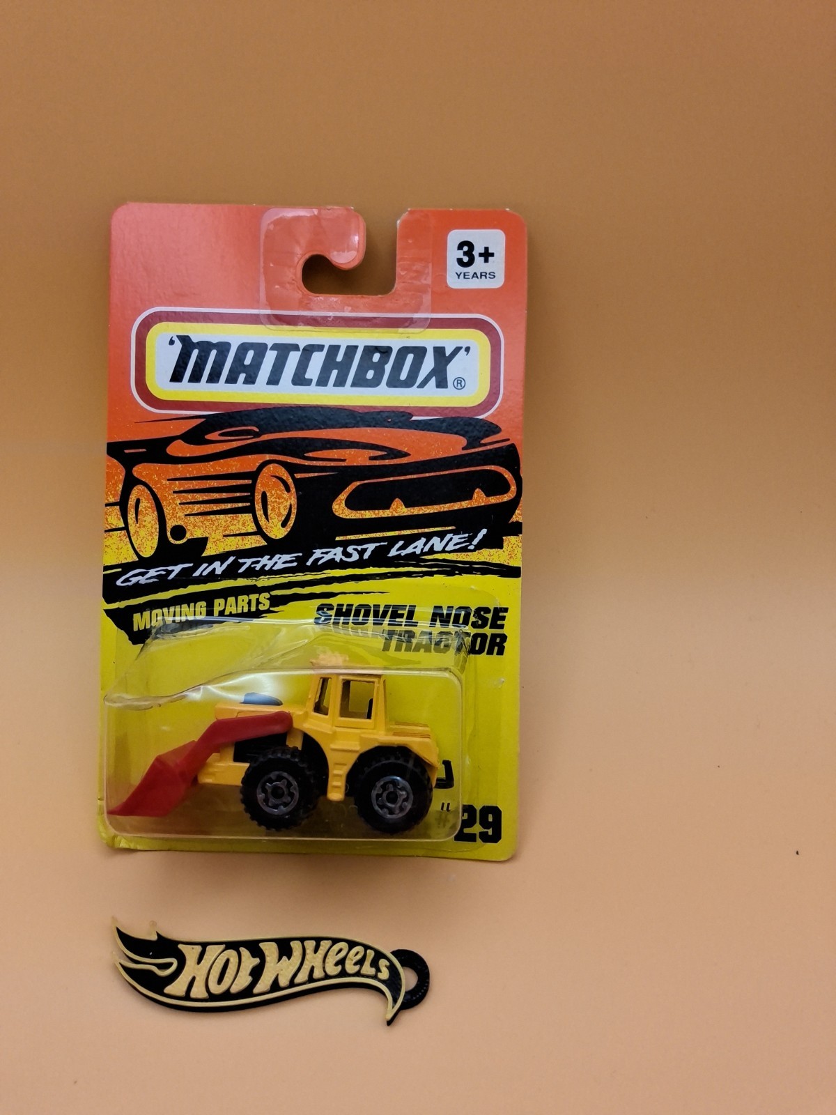 Matchbox Shovel Nose Tractor MB29 NEW 1993 Yellow w Red Shovel 258 🔥55