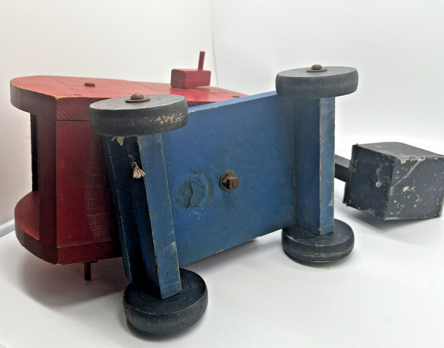 Tick Tock Wooden Toy – Made For Firestone – Antique Steam Shovel 1940s Excavator