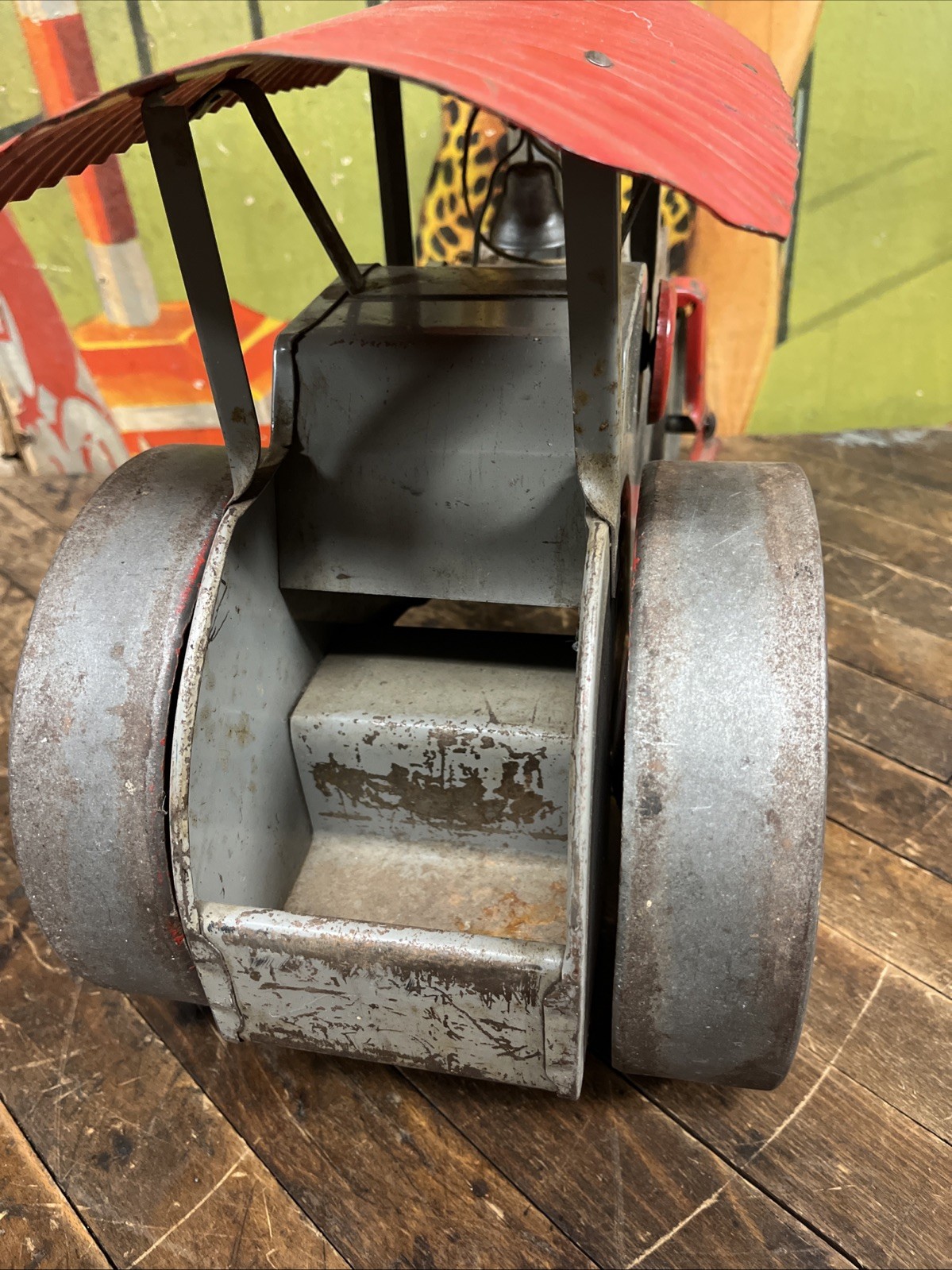 VINTAGE C. 1930 KEYSTONE RIDE ON STEAM ROLLER CONSTRUCTION STEELCRAFT WYANDOTTE