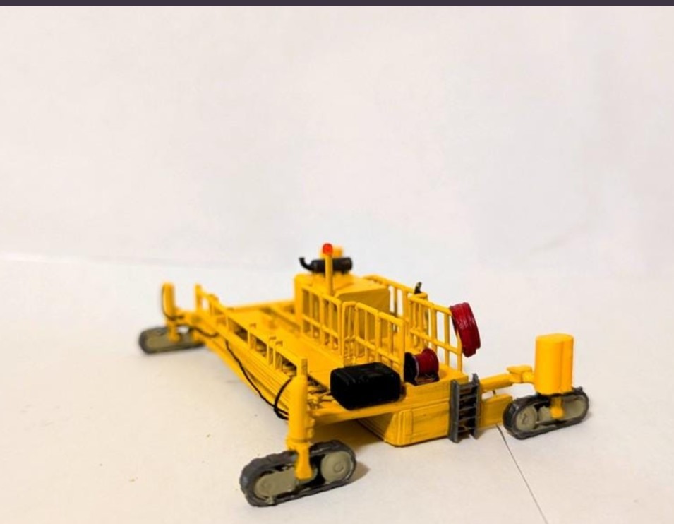 1/87 HO Scale Custom Built Wirtgen SP65 Concrete Slipform Paving Machine