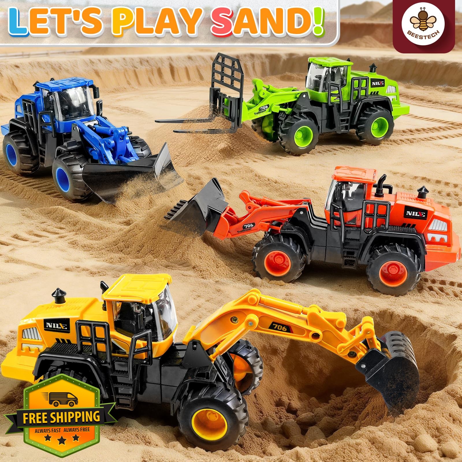 Beestech Construction Truck Toys