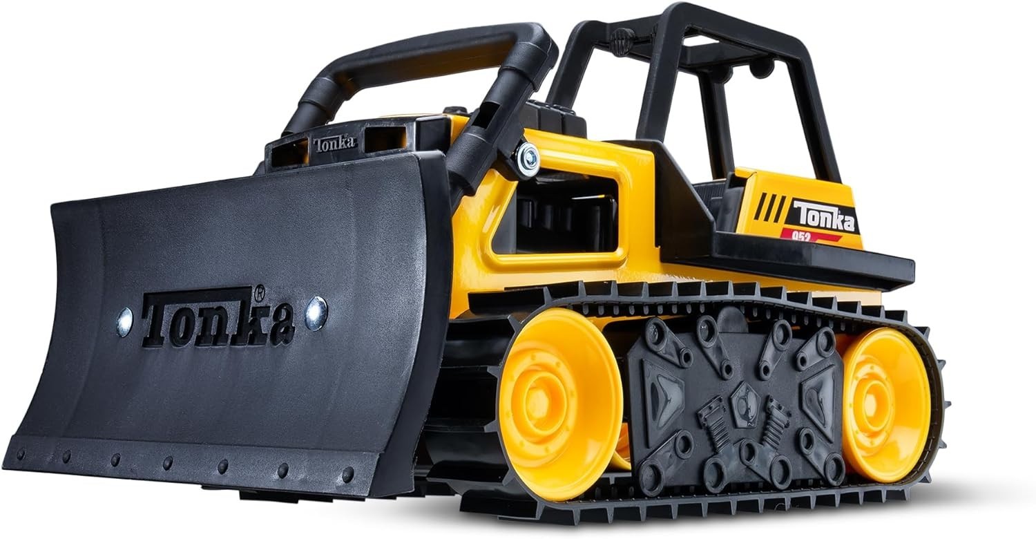 Sturdy Yellow Bulldozer Construction Truck – Toy for Creative Kids Ages 3 and Up