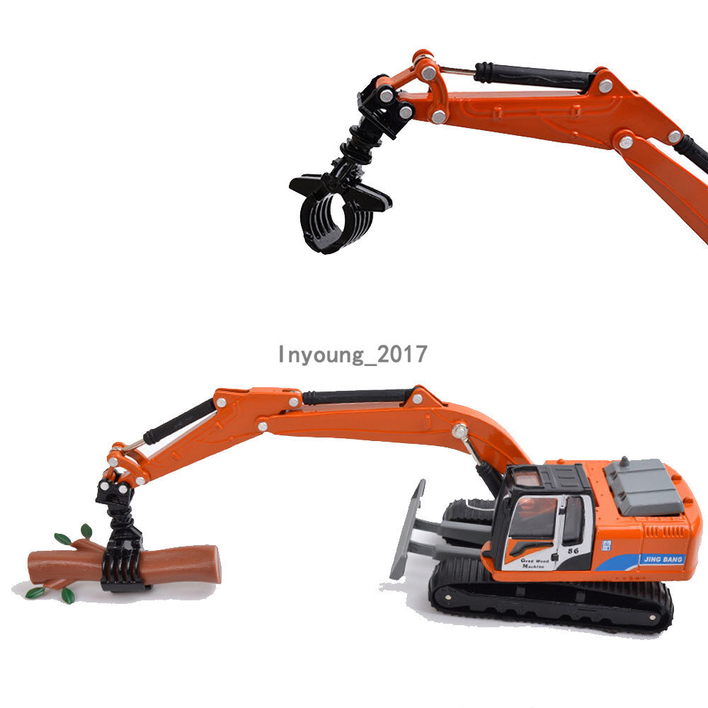 5.9″ Timber Grab Machine Construction Equipment Metal Diecast Model Toy Vehicle