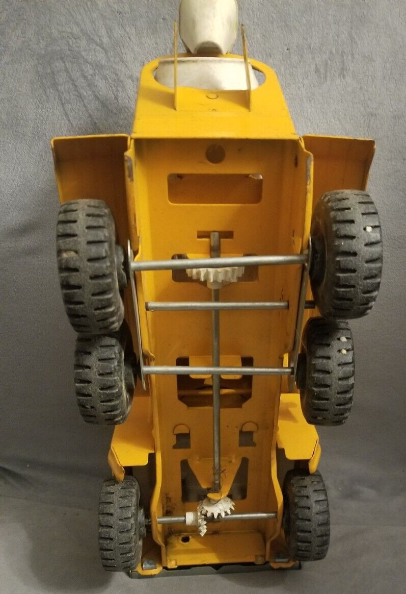 Tonka Cab Over Eng. Cement Mixer Truck Orange Steel, Whitewalls 1960’s