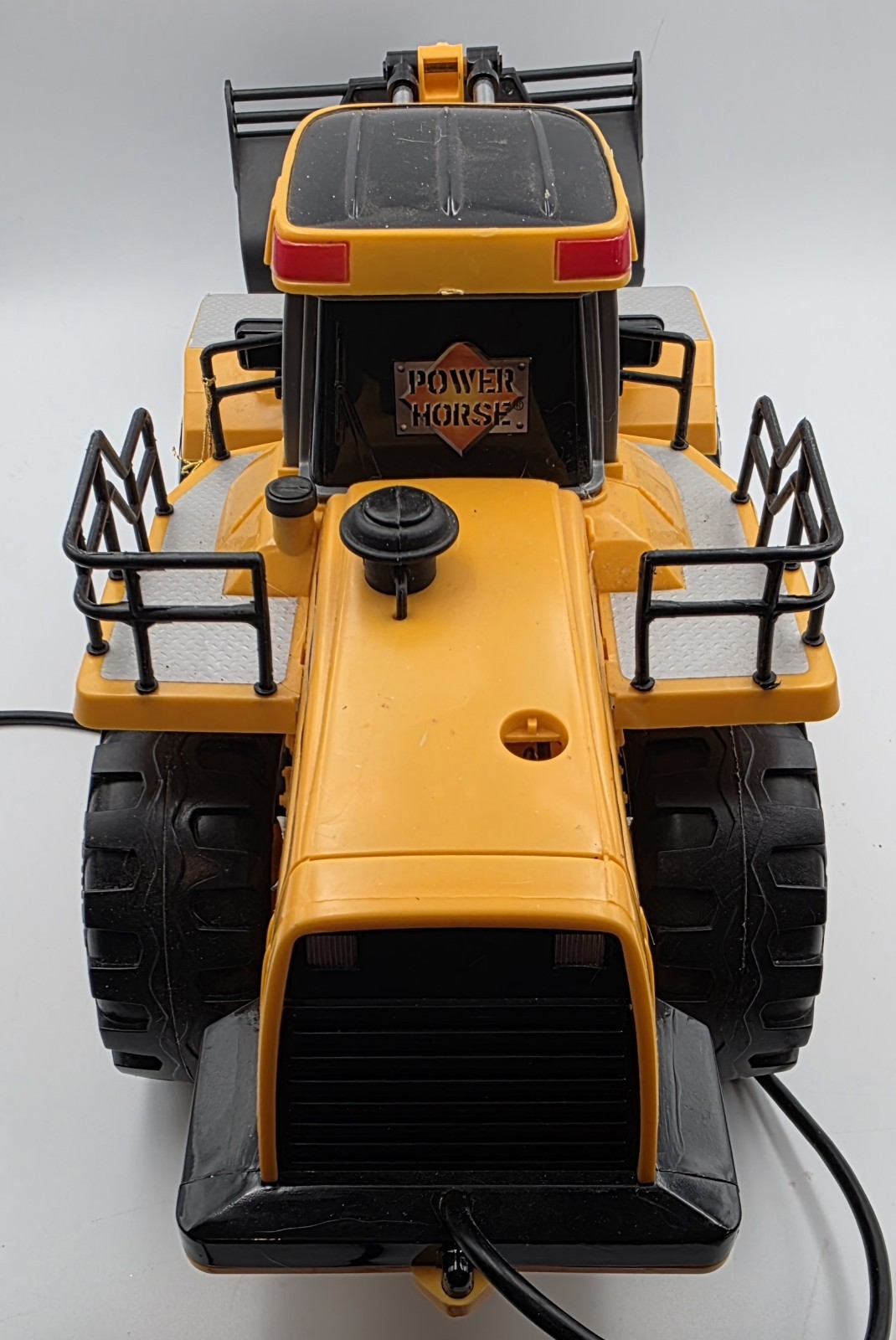 Vtg Power Horse Electronic Construction Toy Wheel Loader Work Zone C550 Model