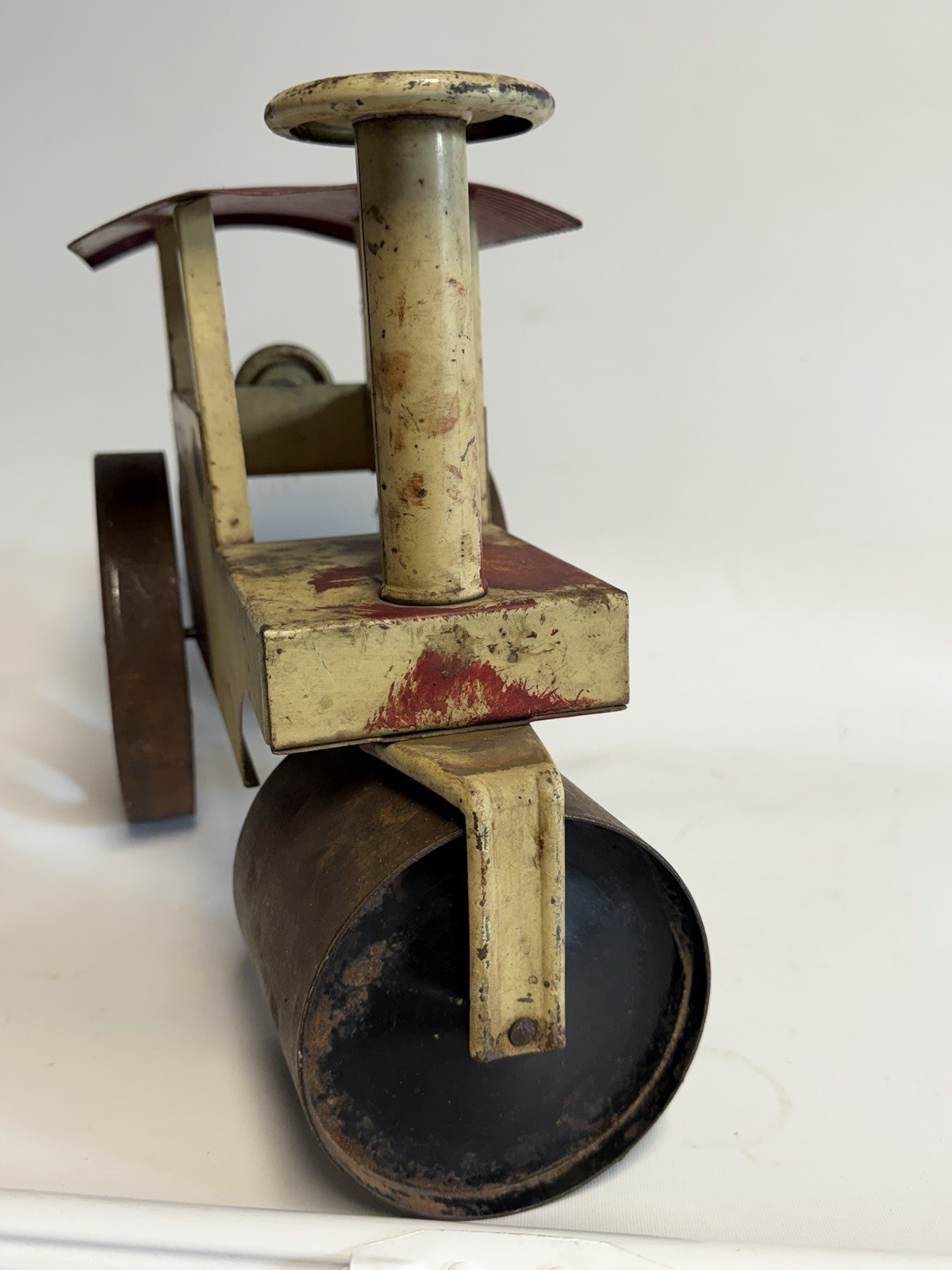 VINTAGE 1920s STEELCRAFT RIDE ON STEAM ROLLER ORIGINAL PAINT