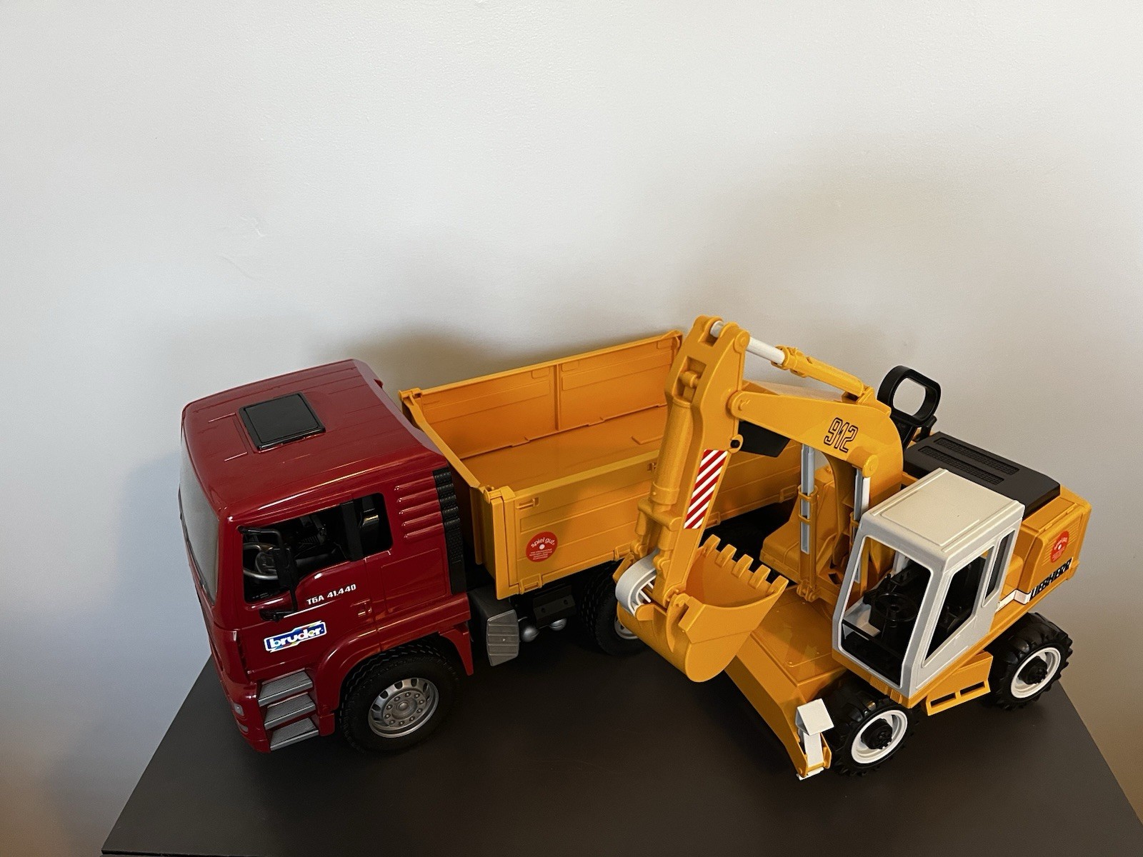 Bruder, Man Dump Truck And Excavator