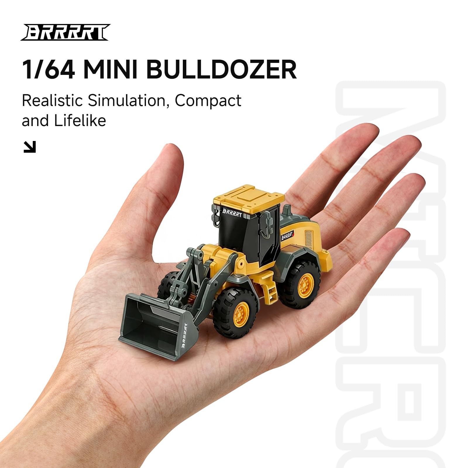 Bulldozer Control Remoto Escala 1 64 Recargable Para Niños Pro